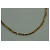 14k Yellow Gold Box Link Bracelet