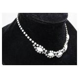 Vintage Bead and Rhinestone Necklace