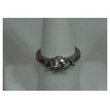 Sterling Silver Cubic Zirconia Ring