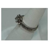Sterling Silver Cubic Zirconia Ring