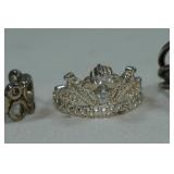 Silver Tone Costume Jewelry Rings