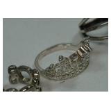 Silver Tone Costume Jewelry Rings