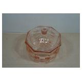 Indiana Pink Depression Glass Candy Dish