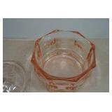 Indiana Pink Depression Glass Candy Dish