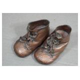 Vintage Bronzed Baby Shoes