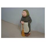 Vintage Hand Carved Wooden Folk Art Figurine