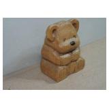 Vintage Hand Carved Wooden Folk Art Figurine