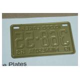 Vintage Wheaties License Plate