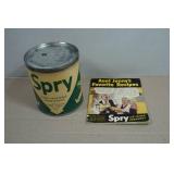 Vintage Spry Can and Recipe Book