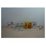 Assorted Beer and Alcohol Promotional Glasses