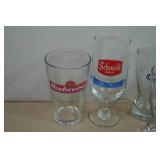 Assorted Beer and Alcohol Promotional Glasses