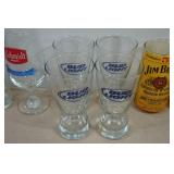 Assorted Beer and Alcohol Promotional Glasses