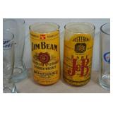 Assorted Beer and Alcohol Promotional Glasses