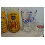 Assorted Beer and Alcohol Promotional Glasses