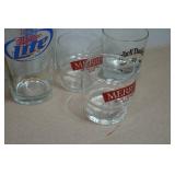Assorted Beer and Alcohol Promotional Glasses
