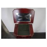 Cherry Finish Jewelry Armoire