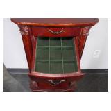 Cherry Finish Jewelry Armoire