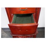 Cherry Finish Jewelry Armoire