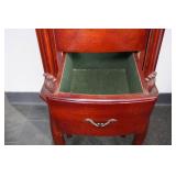 Cherry Finish Jewelry Armoire