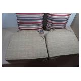 Outdoor Chair Cushions and Pillow Set