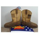 Thorogood 11" Crazy Horse/Tan Work Western Series Work Boots - Size 10