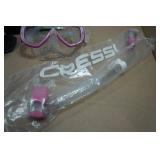 Cressi Adult Rondine Palau Fin Snorkel Set - Fin Size XS/S