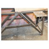 Steel Frame Wood Top Work Bench