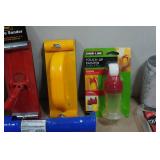 Assorted Hardware - Pole Sander Attachments, Caulk Guns, Paint Cloths