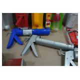 Assorted Hardware - Pole Sander Attachments, Caulk Guns, Paint Cloths