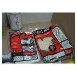 Assorted Hardware - Pole Sander Attachments, Caulk Guns, Paint Cloths
