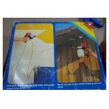 Assorted Hardware - Pole Sander Attachments, Caulk Guns, Paint Cloths