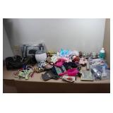 Large Assortment of Pet Supplies - Carriers, Clothing, Dishes