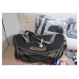 Large Assortment of Pet Supplies - Carriers, Clothing, Dishes