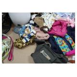 Large Assortment of Pet Supplies - Carriers, Clothing, Dishes