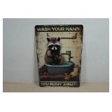 Vintage Style Metal Sign - Wash Your Hands