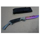 13" Blade Folding Carbon Steel Knife
