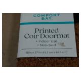 Comfort Bay Printed Doormat - 18"x27" Wipe Your Paws
