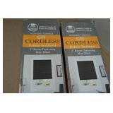 2 Sets Cordless Deluxe Sundown 1" Room Darkening Mini Blinds - Black 34"x64"