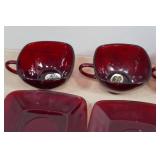 Vintage Anchorglass Royal Ruby Glassware