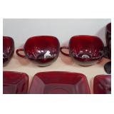 Vintage Anchorglass Royal Ruby Glassware
