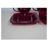 Vintage Anchorglass Royal Ruby Glassware