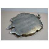 Jay Strongwater Bronzed Enamel Sculpted Leaf Tray