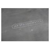 Jay Strongwater Bronzed Enamel Sculpted Leaf Tray