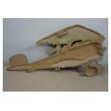 Vintage Homco WWI Airplane Cast Metal Wall Décor