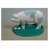 Vintage Cast Iron Pig Door Stop