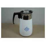 Vintage Corning Ware Blue Cornflower Coffee Pot