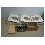 Vintage Norman Rockwell Plates and Trylean Craftsman Crib Stable