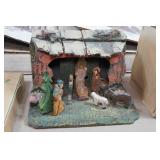 Vintage Norman Rockwell Plates and Trylean Craftsman Crib Stable