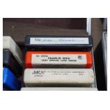 Vintage 8-Track Tapes and Carry Cases - Signed Boxcar Willie, Billy Joel, Neil Diamond