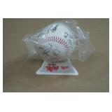 1987 Minnesota Twins World Series Championship Stamped Autographed Baseball